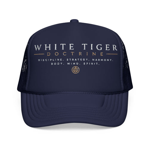 White Tiger Doctrine Unisex Trucker Hat
