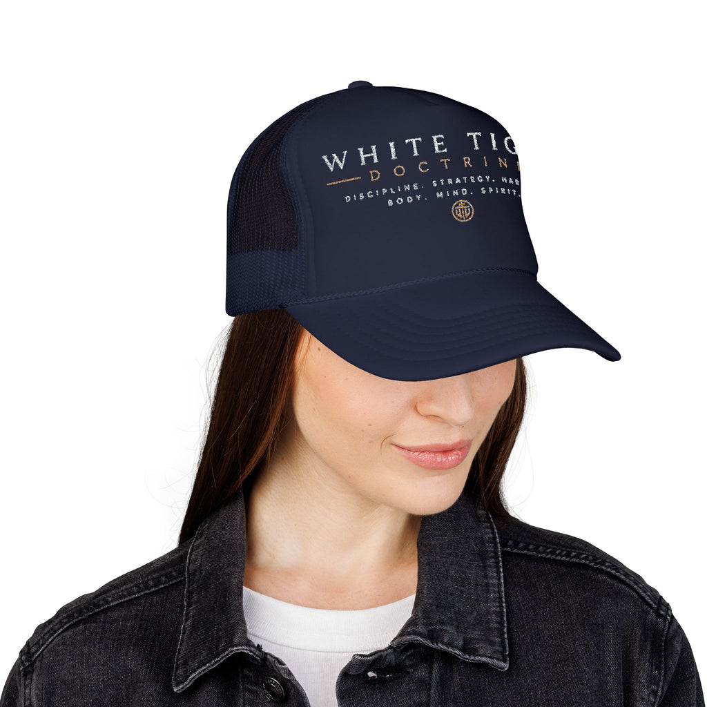 White Tiger Doctrine Unisex Trucker Hat